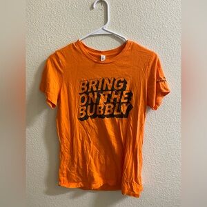 SF Giants Mumm Napa Collab “Bring on the Bubby” Orange Graphic T-Shirt‎